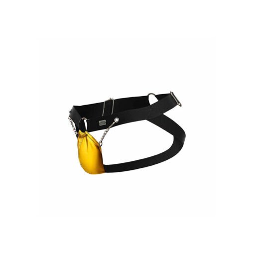 MOB - DNGEON JOCKSTRAP GIALLO CON CATENE TAGLIA UNICA - immagine 7