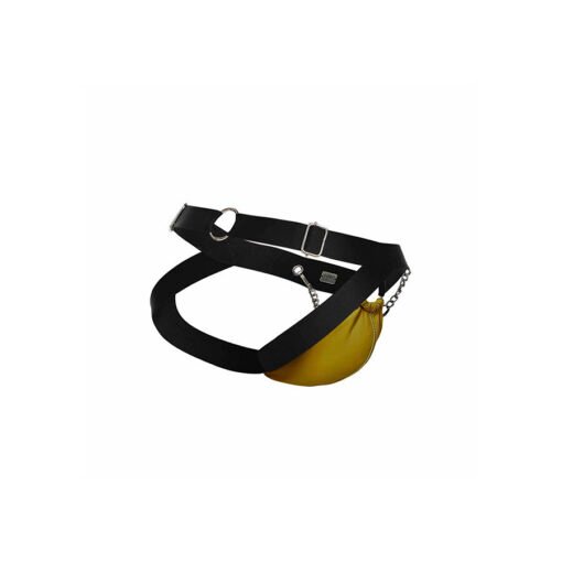 MOB - DNGEON JOCKSTRAP GIALLO CON CATENE TAGLIA UNICA - immagine 8