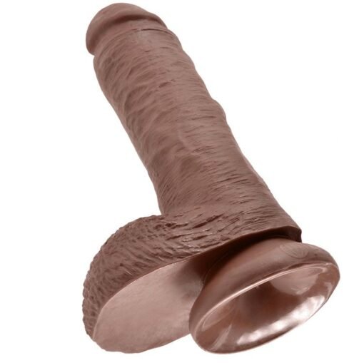KING COCK - 8" PENE REALÍSTICO MARRÓN 20.3 CM - immagine 5