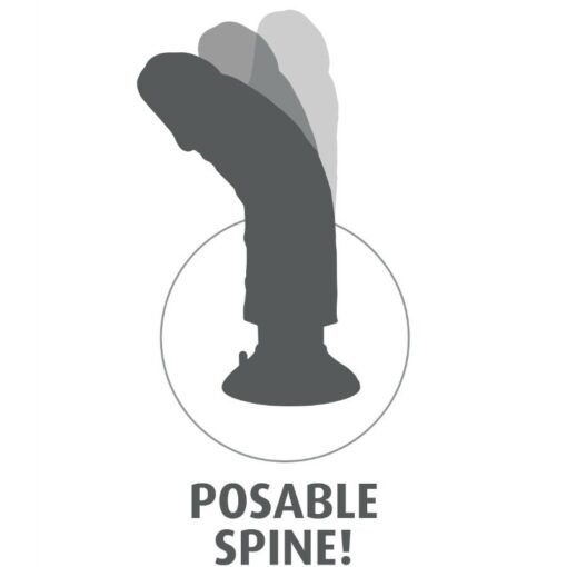 KING COCK - DILDO VIBRATORE 15.24 CM NATURALE - immagine 7