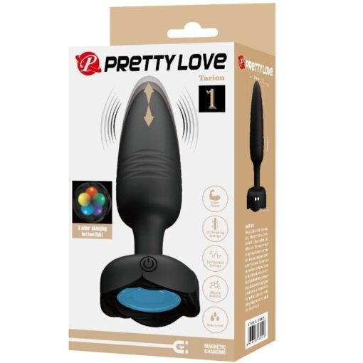PRETTY LOVE - TARION PLUG ANALE CON LUCE LED NERO 12,5 CM - immagine 9