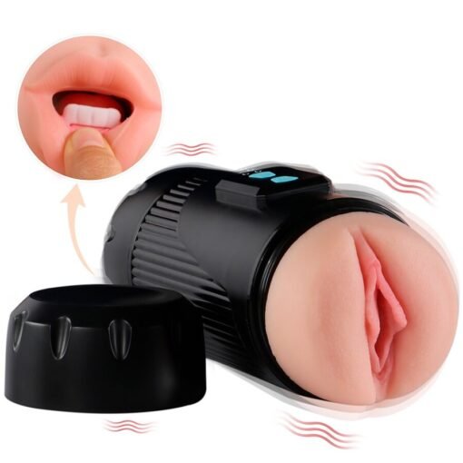 SHEQU - KAY DOPPIO MASTURBATORE CON DOPPIA BOCCA E VIBRAZIONE DELLA VAGINA - immagine 2