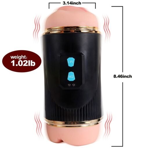 SHEQU - KAY DOPPIO MASTURBATORE CON DOPPIA BOCCA E VIBRAZIONE DELLA VAGINA - immagine 11