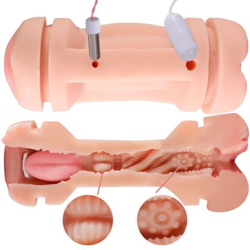 SHEQU - KAY DOPPIO MASTURBATORE CON DOPPIA BOCCA E VIBRAZIONE DELLA VAGINA - immagine 3