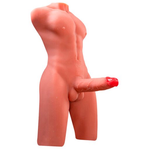 XISE - JASON MEZZO CORPO TORSO MASCHILE REALISTICO CON SPINTA E VIBRAZIONE 55 CM - immagine 5