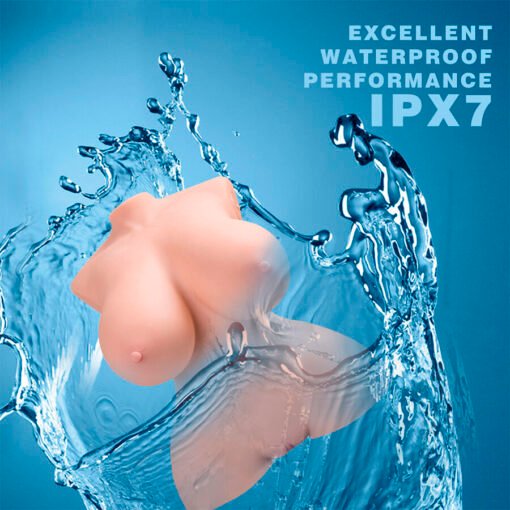 XISE - TORSO REALISTICO PICCOLO E SPINTO CON VIBRAZIONE FEMMINILE 40 CM - immagine 12