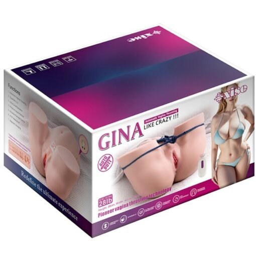 XISE - GINA MASTURBATORE VAGINA REALISTICO MULTIPOSIZIONE CON VIBRAZIONE E TELECOMANDO - immagine 7
