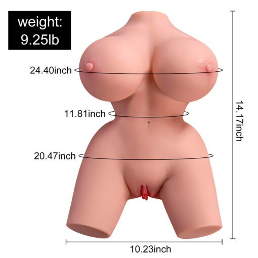 XISE - FRIEDA TORSO FEMMINILE REALISTICO CON VIBRAZIONE 36 CM - immagine 2
