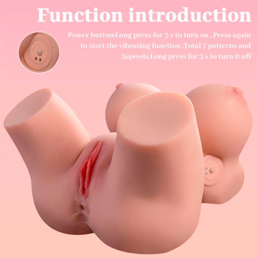 XISE - FRIEDA TORSO FEMMINILE REALISTICO CON VIBRAZIONE 36 CM - immagine 11
