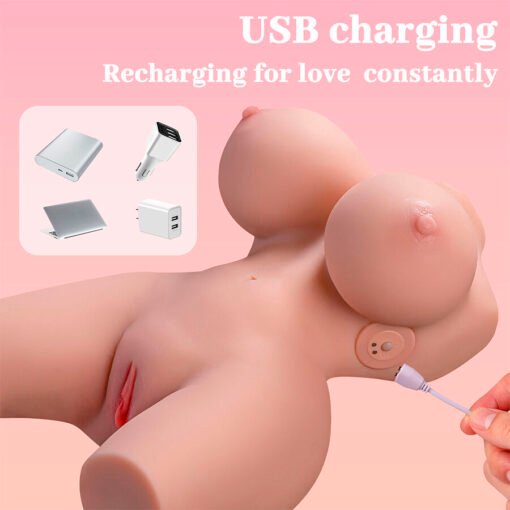XISE - FRIEDA TORSO FEMMINILE REALISTICO CON VIBRAZIONE 36 CM - immagine 14