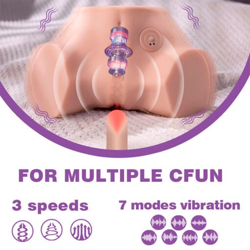 XISE - FENNIE SHAKING MASTURBATORE MULTIPOSIZIONE REALISTICO PER VAGINA E ANO CON VIBRAZIONE - immagine 9