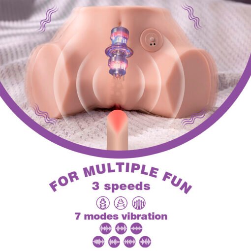 XISE - FENNIE SHAKING MASTURBATORE MULTIPOSIZIONE REALISTICO PER VAGINA E ANO CON VIBRAZIONE - immagine 11