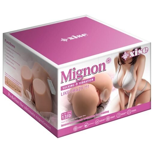 XISE - MIGNON SUCKING REALISTICO MASTURBATORE VAGINA CON VIBRAZIONE E ONDE STIMOLANTI E TELECOMANDO 6 KG - immagine 8