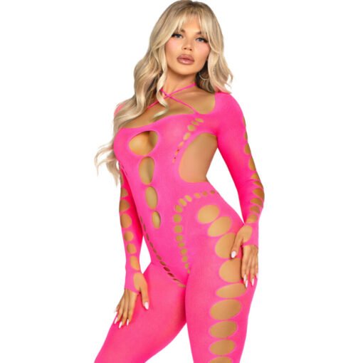 LEG AVENUE - BODYSTOCKING ROSA SCHIENA APERTA TAGLIA UNICA - immagine 3