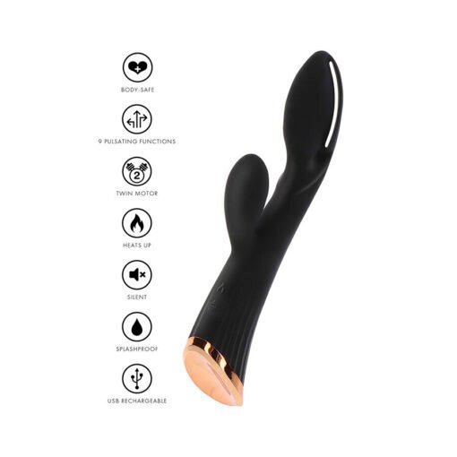 TOYJOY - VIBRATORE STIMOLATORE CLITORIDEO INTENSO IVY CASSIA XTRA NERO - immagine 5