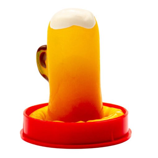 CONDOMERIE - PRESERVATIVI NOVITÀ DIPINTI A MANO BICCHIERE DI BIRRA - immagine 2