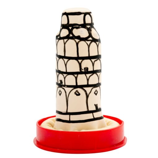 CONDOMERIE - PRESERVATIVI NOVITÀ DIPINTI A MANO TORRE DI PISA - immagine 2