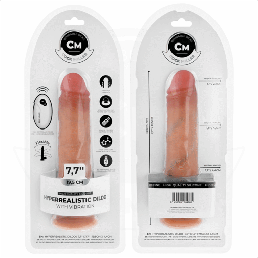 COCK MILLER - DILDO REALISTICO CON VENTOSA E VIBRAZIONE TELECOMANDO 19,5 CM - immagine 9