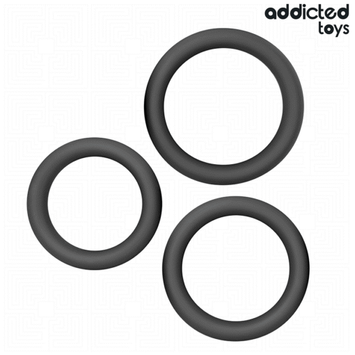 ADDICTED TOYS - SET DI ANELLI PIATTI IN SILICONE - immagine 5