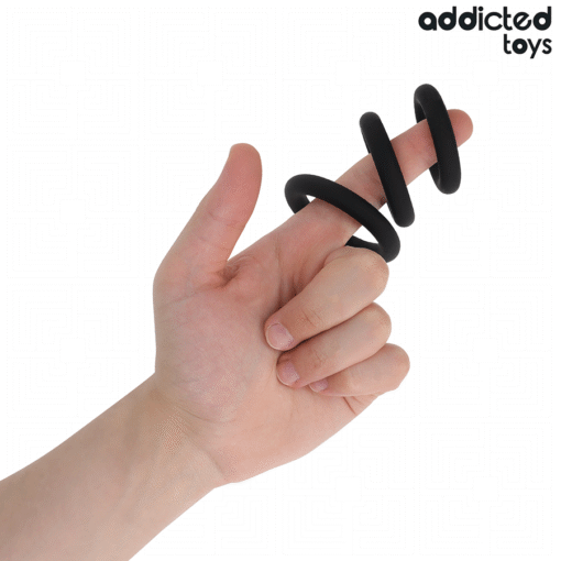 ADDICTED TOYS - SET DI ANELLI IN SILICONE MODELLO 1 - immagine 2