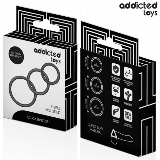 ADDICTED TOYS - SET DI ANELLI IN SILICONE MODELLO 2 - immagine 6