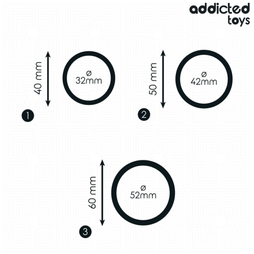 ADDICTED TOYS - SET DI ANELLI IN SILICONE MODELLO 2 - immagine 4