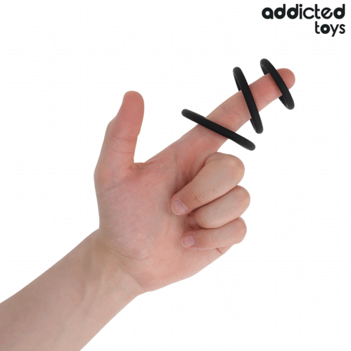 ADDICTED TOYS - SET DI ANELLI IN SILICONE MODELLO 2 - immagine 2