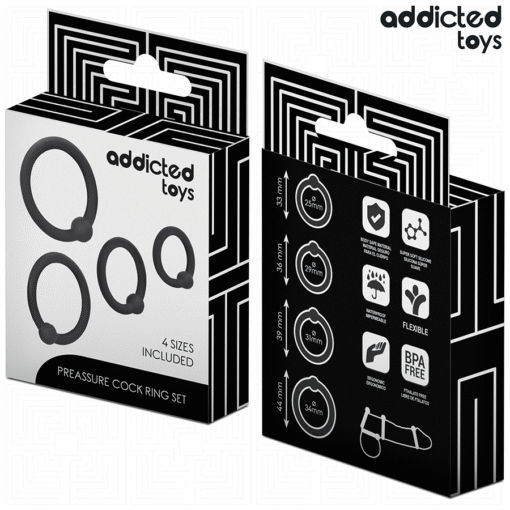 ADDICTED TOYS - SET DI ANELLI IN SILICONE A PRESSIONE - immagine 6