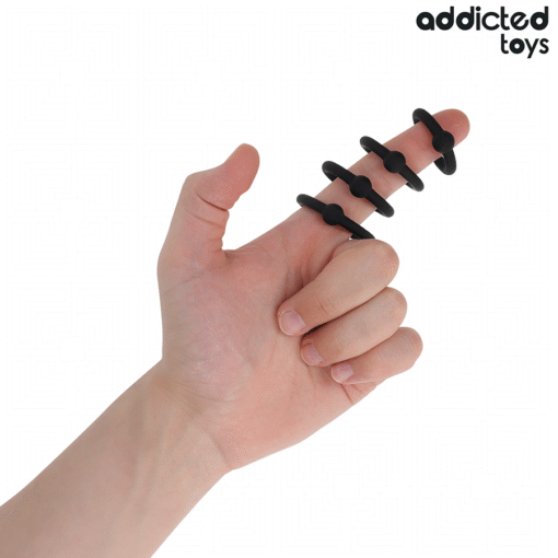 ADDICTED TOYS - SET DI ANELLI IN SILICONE A PRESSIONE - immagine 2