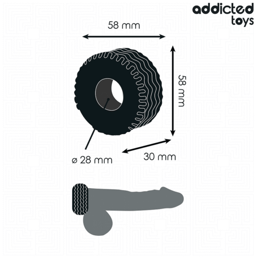 ADDICTED TOYS - ANELLO PER IL PENE EXTRA SPESSO - immagine 4
