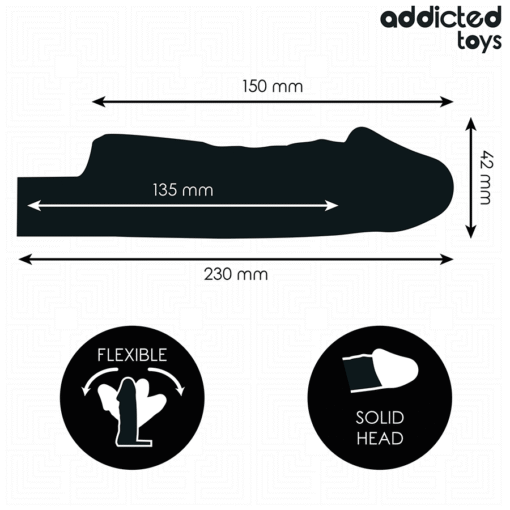 ADDICTED TOYS - ESTENSIONE PENE TRASPARENTE TAGLIA S 23 CM - immagine 4