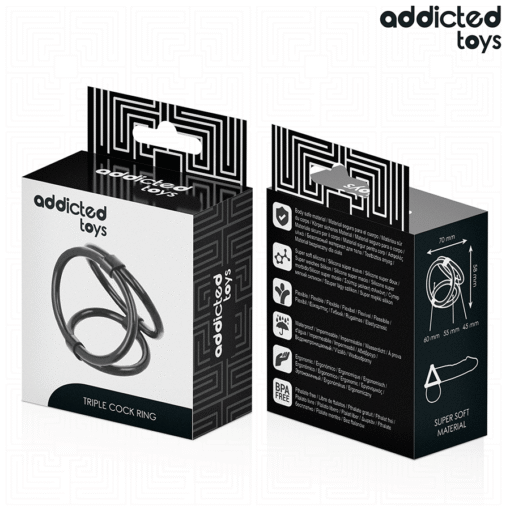 ADDICTED TOYS - ANELLO PER PENE TRIPLO - immagine 7