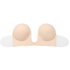 BYE-BRA - REGGISENO SENZA MANIGLIE EN U BEIGE COPPA B - immagine 5