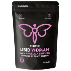WUG LIBID WOMAN – Gomma da masticare funzionale con Maca, Ginseng Femminile e Zinco per aumentare la vitalità femminile