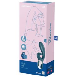 SATISFYER - APP VIBRATORE HUG ME RABBIT BLU - immagine 4