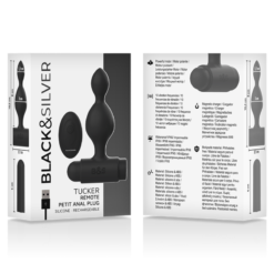BLACK&SILVER - TELECOMANDO TELECOMANDO CON PLUG ANALE IN SILICONE PICCOLO TUCKER - immagine 6