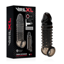 Alternative view of VIRILXL - ESTENSIONE E GUAINA PER PENE V11 NERO
