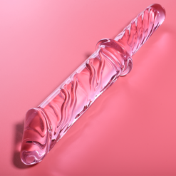 Alternative view of NEBULA SERIES BY IBIZA - MODELLO 24 DILDO IN VETRO BOROSILICATO ROSA 28.5 CM -O- 5 CM