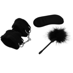 Alternative view of INTENSE - FETISH PLAYSET EROTICO 2 CON MANETTE, MASCHERA CIECA E TICKLER