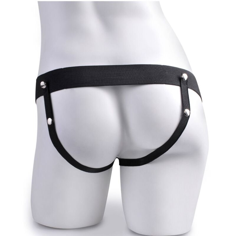 FETISH FANTASY SERIES - IMBRAGATURA REGOLABILE TELECOMANDO PENE REALISTICO CON TESTICOLI RICARICABILI E VIBRATORE 15 CM - immagine 6