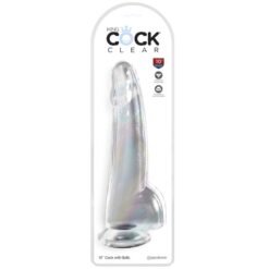 Alternative view of KING COCK - CLEAR DILDO CON TESTICOLI 19 CM TRASPARENTE