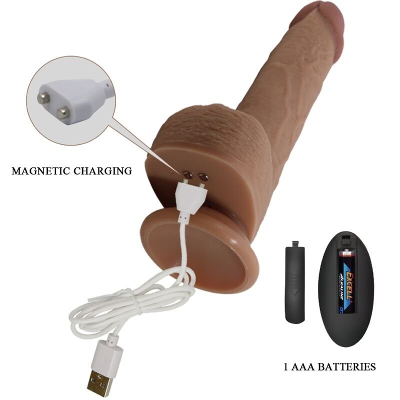 PRETTY LOVE - VIBRATORE DILDO REALISTICO TOMMY 22.5 CM - immagine 5