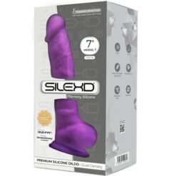 Alternative view of SILEXD - MODELLO 1 PENE REALISTICO PREMIUM SILEXPAN SILICONE VIOLA 17.5 CM