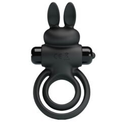 PRETTY LOVE - ANELLO VIBRATOR III RABBIT PER PENE NERO