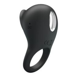 Alternative view of PRETTY LOVE - ANELLO VIBRANTE PER PENE CON LINGUA NERA