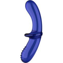 Alternative view of SATISFYER - DILDO DOPPIO CRISTALLO BLU