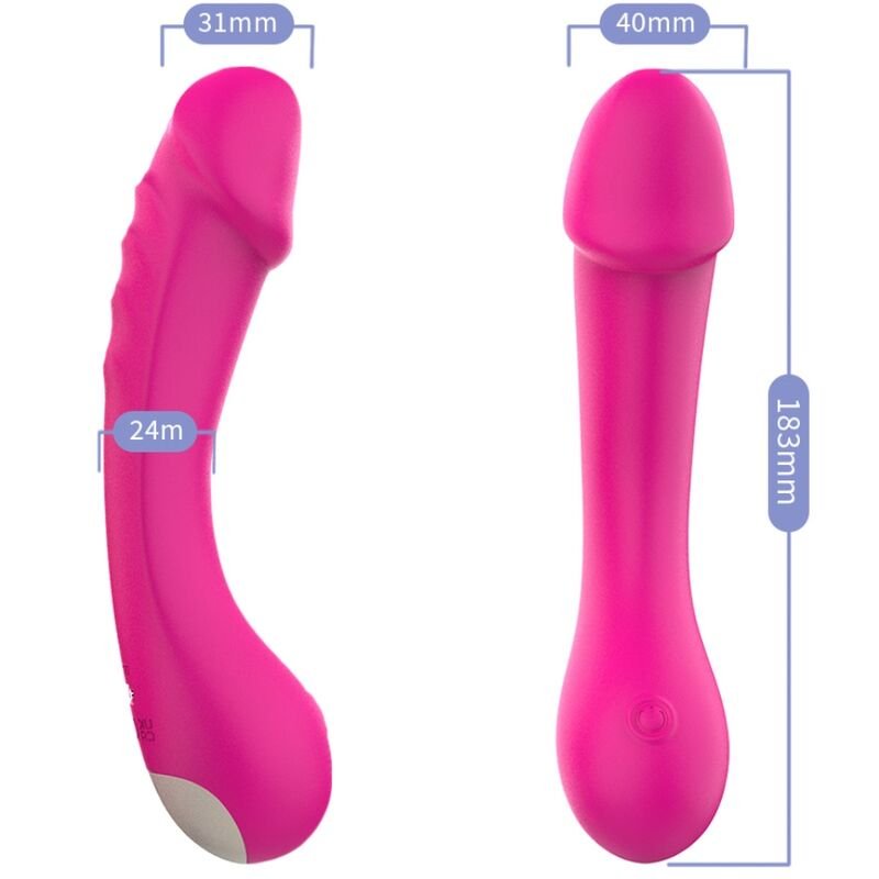 ARMONY - DILDO VIBRATORE G-SPOT IN SILICONE FUCSIA - immagine 3