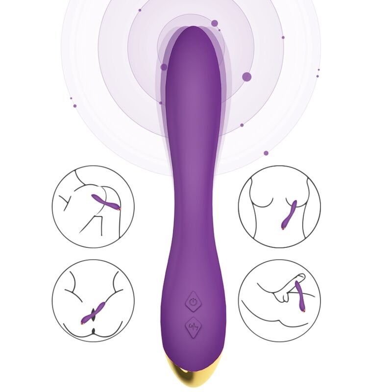 ARMONY - VIBRATORE FLAMINGO MULTIPOSIZIONE VIOLA - immagine 3