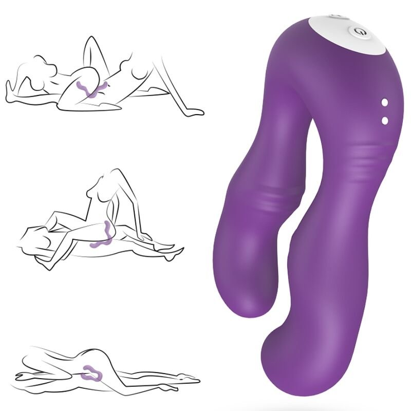 ARMONY - VIBRATORE SERAPH DOPPIO TELECOMANDO VIOLA - immagine 2