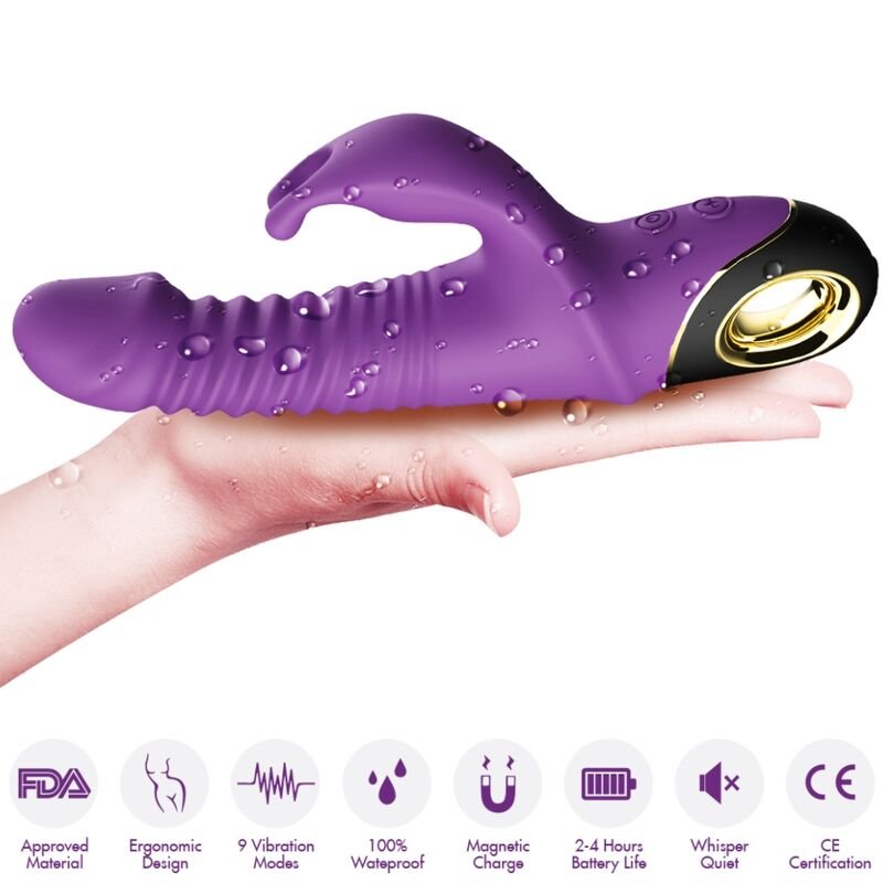 ARMONY - VIBRATORE ZING DILDO CONIGLIO VIOLA - immagine 4